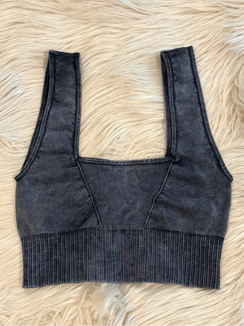 FREE PEOPLE Good Karma Square Neck Bra Crop Top XS/S - Picture 8 of 11